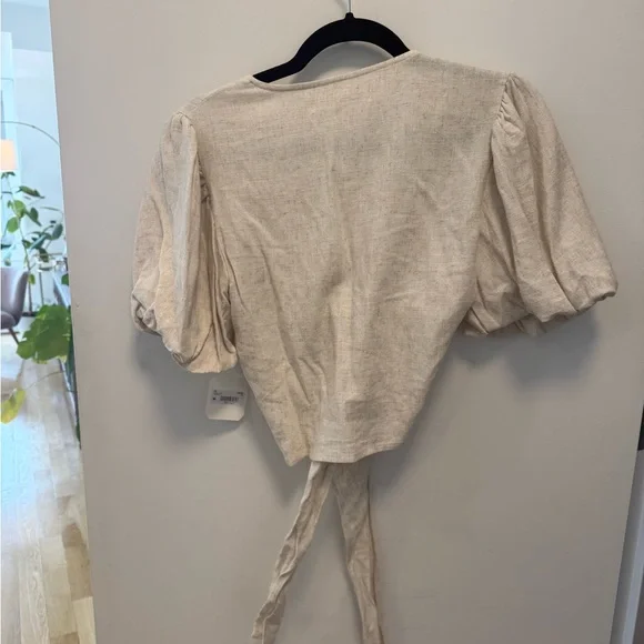 Altar'd State Cream Skirt and Tie Top Set - Picture 4 of 7